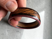 Load image into Gallery viewer, Rosewood, Black Palm &amp; Purpleheart Bracelet
